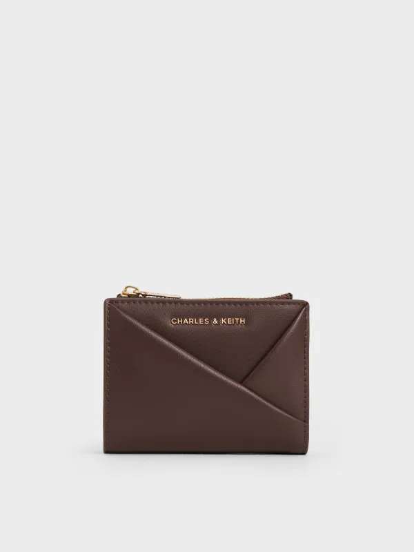 Charles & Keith - Midori Geometric Top-Zip Wallet sold by Charles & Keith