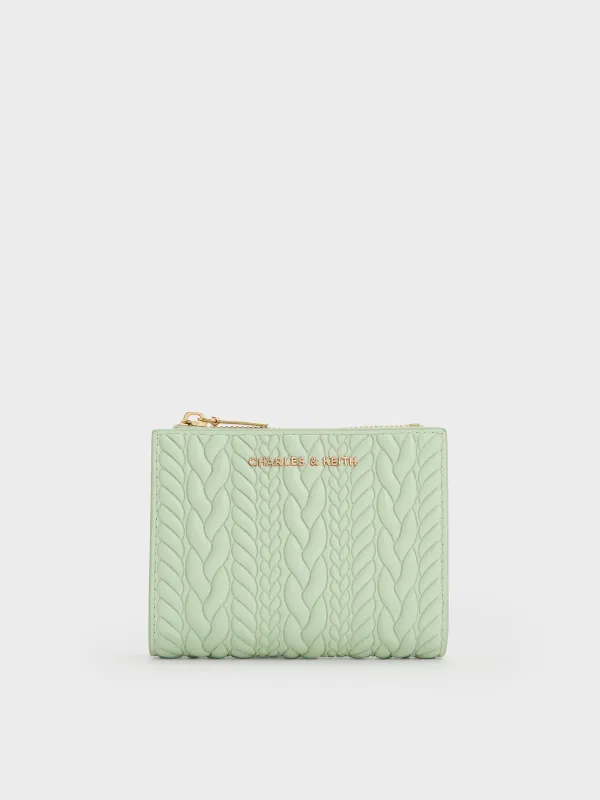 Charles & Keith - Apolline Textured Top-Zip Wallet sold by Charles & Keith
