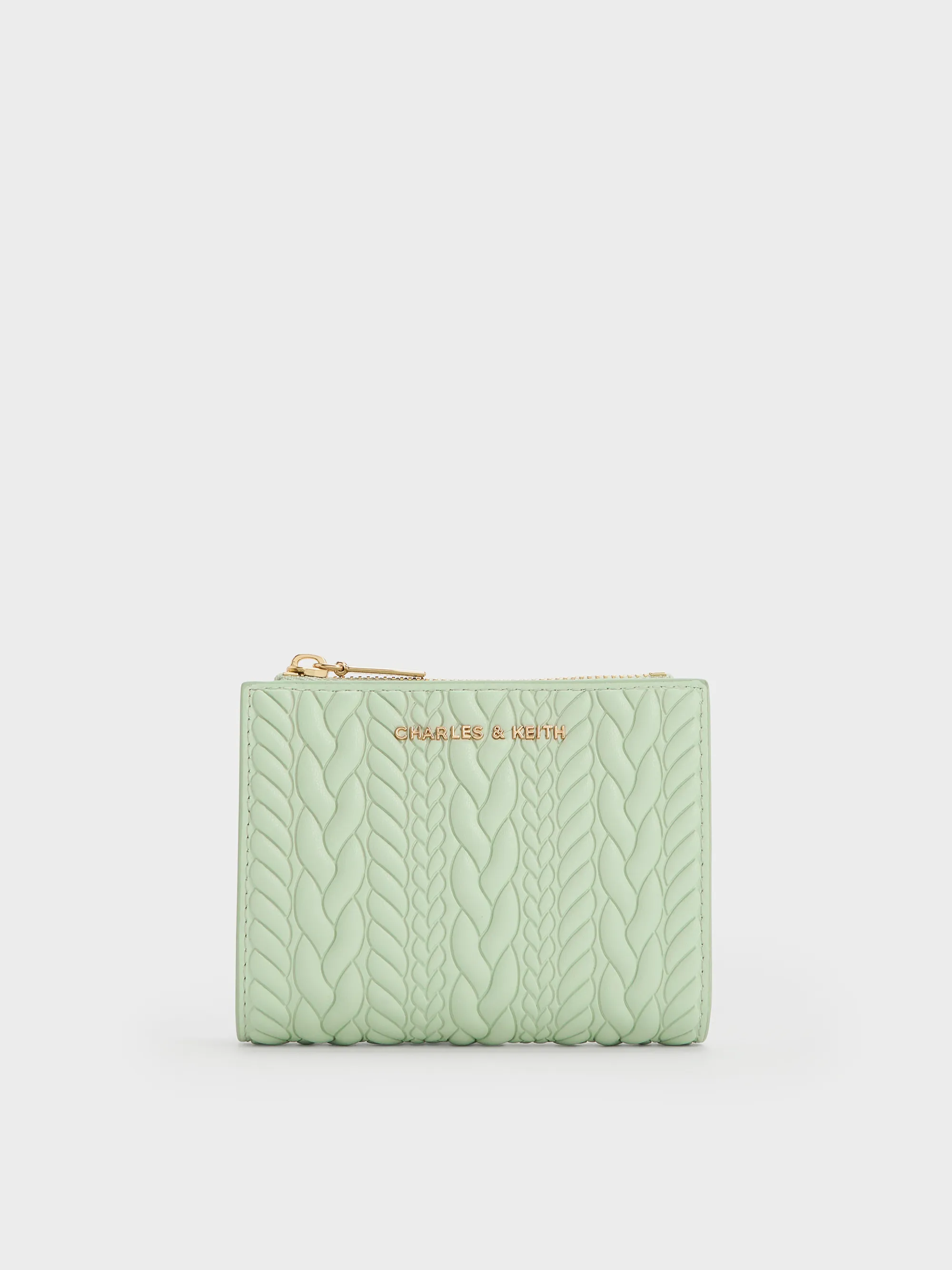 Charles & Keith - Apolline Textured Top-Zip Wallet sold by Charles & Keith