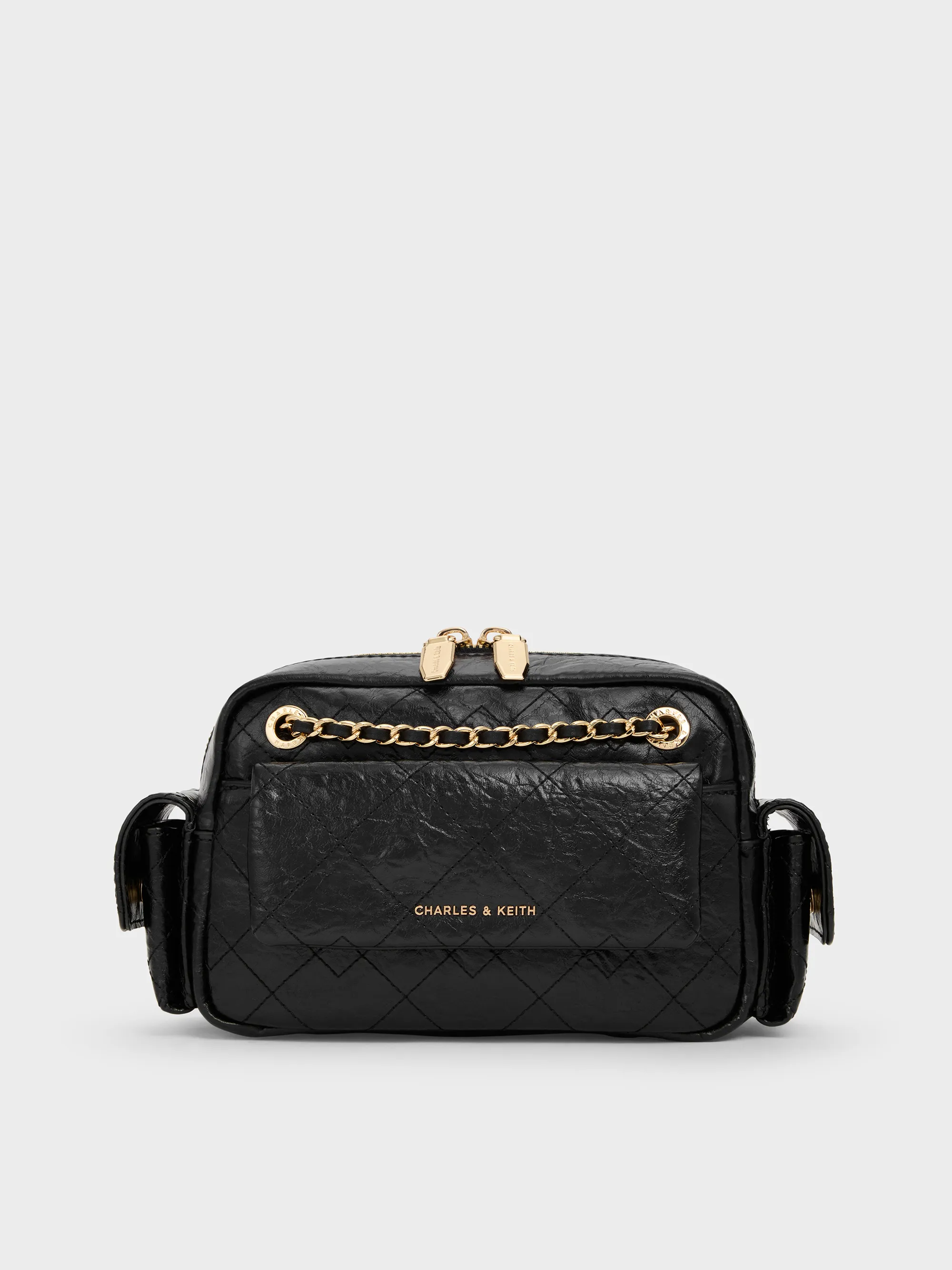 Charles & Keith - Duo Quilted Crossbody Bag sold by Charles & Keith