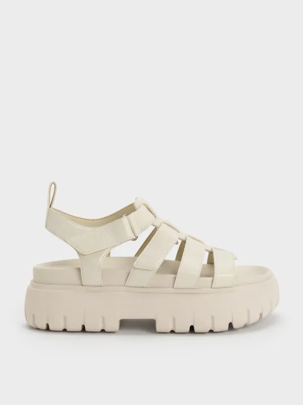 Charles & Keith - Platform Caged Sandals sold by Charles & Keith