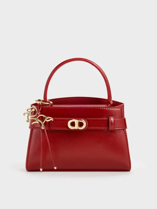 Charles & Keith - Aubrielle Horse-Motif Top Handle Bag sold by Charles & Keith