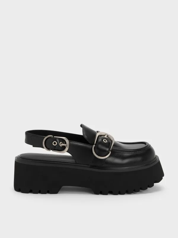 Charles & Keith - Eliot Platform Slingback Loafers sold by Charles & Keith