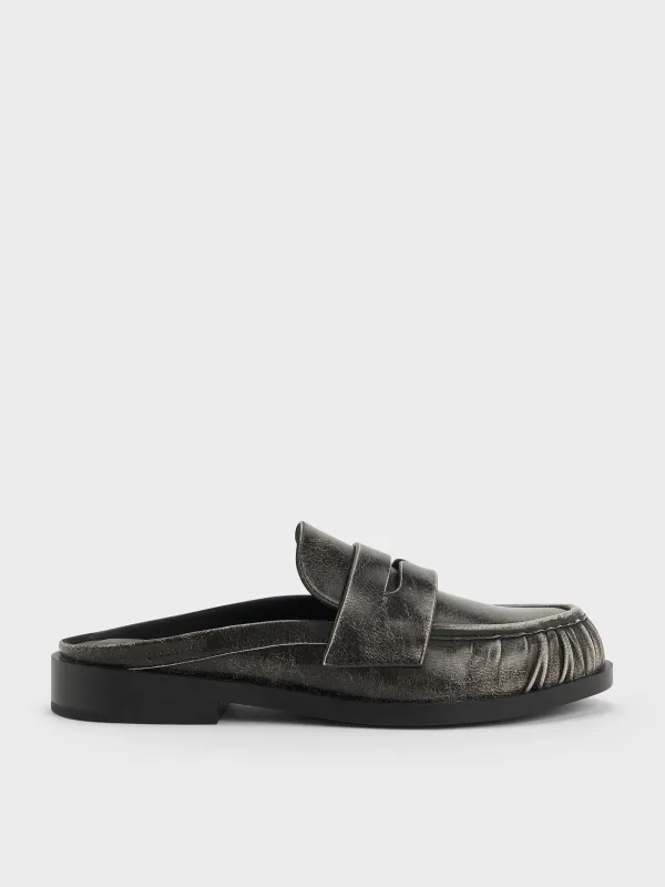 Charles & Keith - Dylan Penny Loafer Mules made by Charles & Keith
