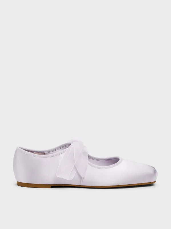 Charles & Keith - Camila Satin Mary Jane Flats made by Charles & Keith