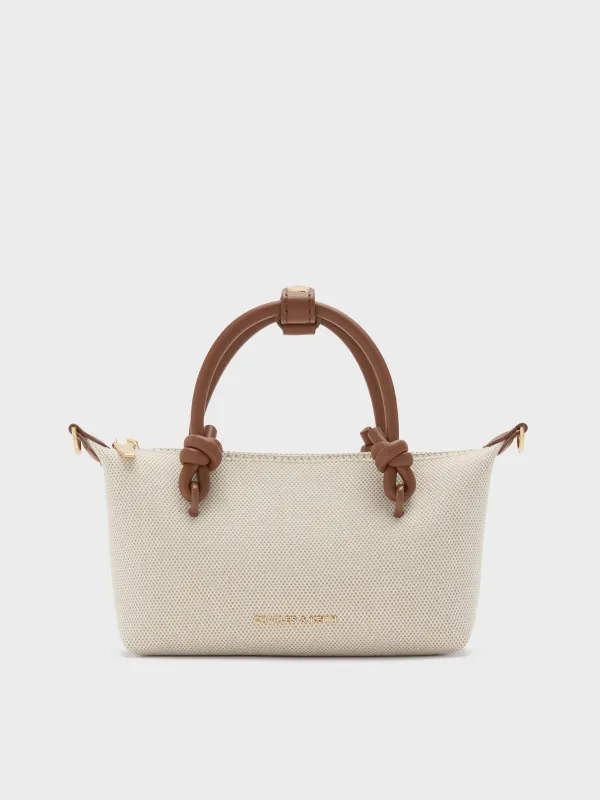 Charles & Keith - Sammie Canvas Knotted-Handle Tote Bag sold by Charles & Keith