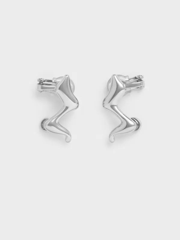 Charles & Keith - Emilia Wavy Stud Earrings sold by Charles & Keith