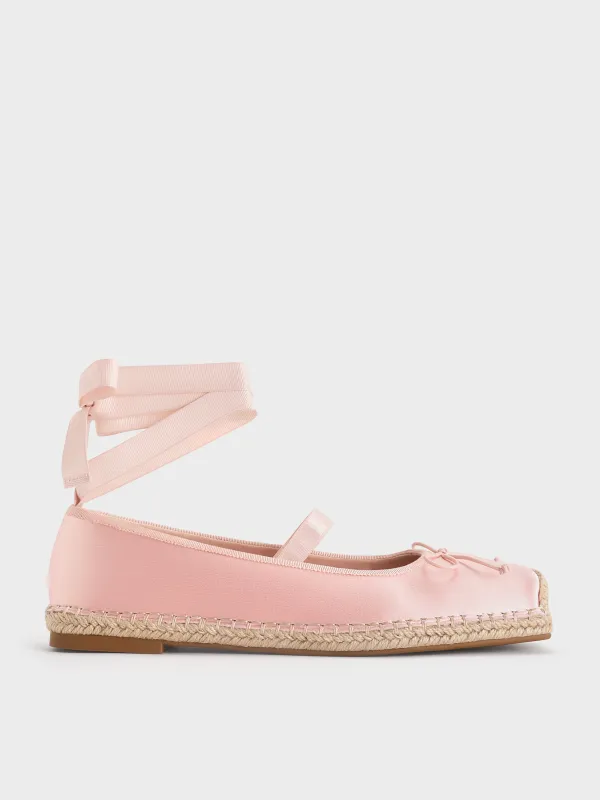 Charles & Keith - Bernadine Tie-Around Espadrille Flats made by Charles & Keith