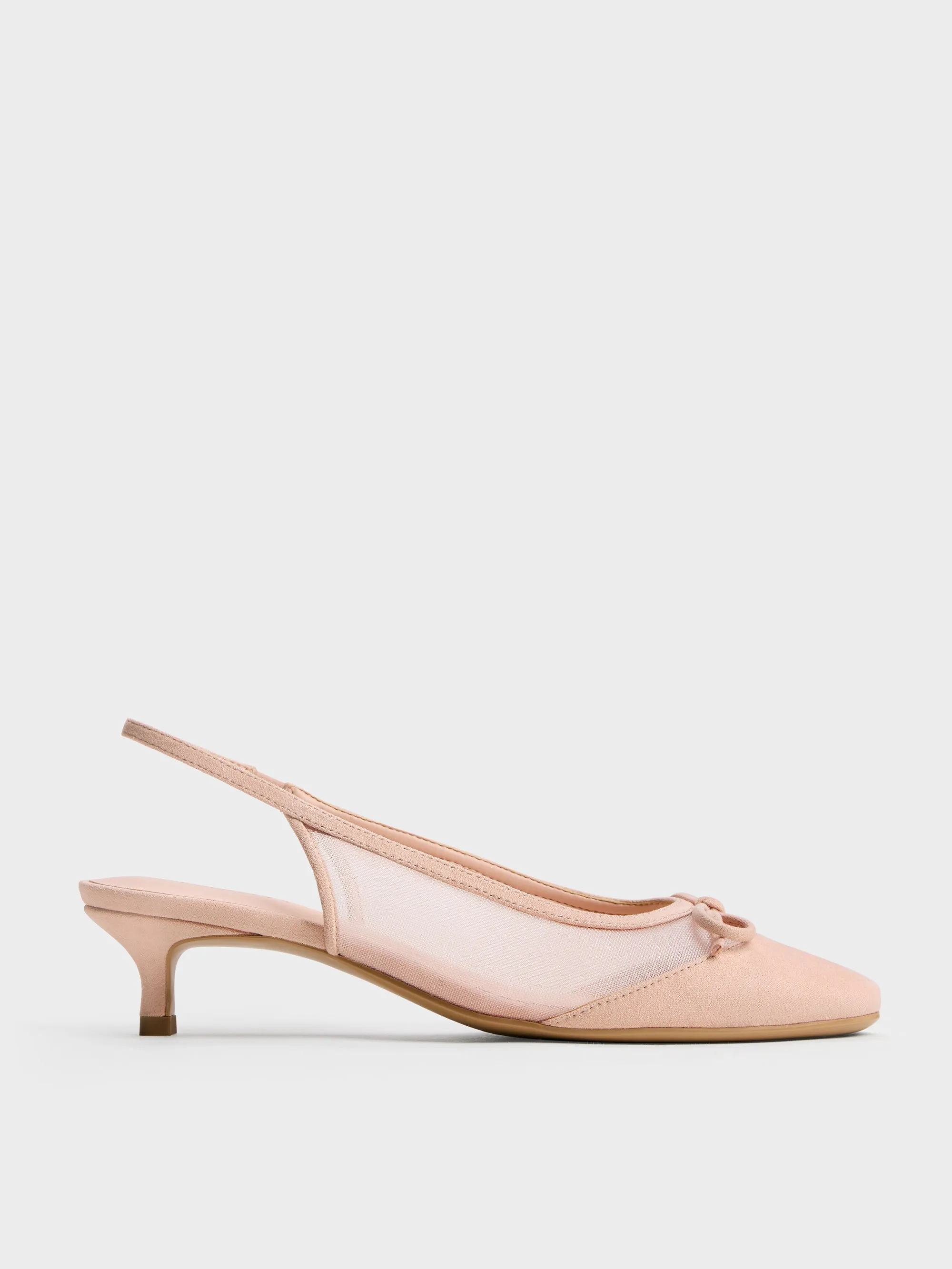 Charles & Keith - Mulligan Mesh Bow Slingback Pumps sold by Charles & Keith