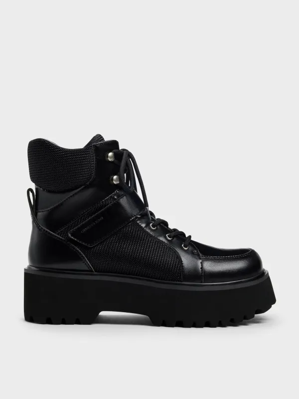 Charles & Keith - Eliot Platform Combat Boots sold by Charles & Keith