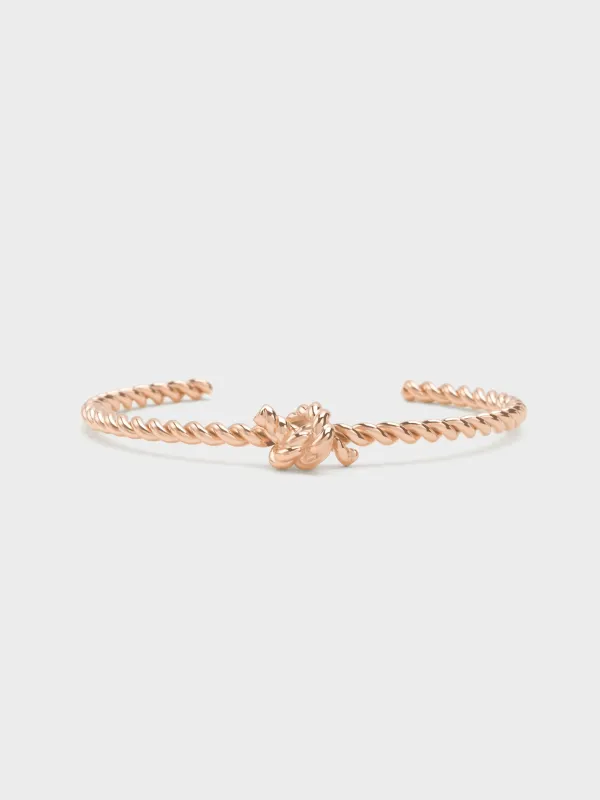 Charles & Keith - Sable Rope-Knot Cuff Bangle sold by Charles & Keith