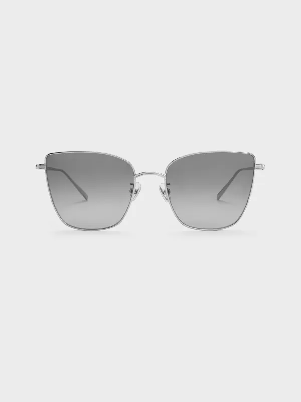 Charles & Keith - Livonia Crystal Square Sunglasses made by Charles & Keith