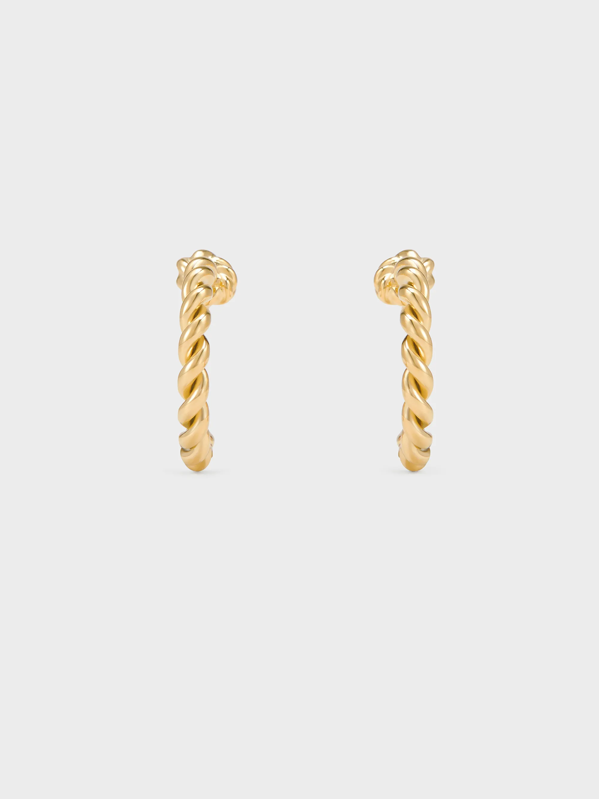 Charles & Keith - Sable Rope-Knot Hoop Earrings sold by Charles & Keith