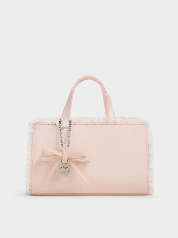 Charles & Keith - Raina Lace-Trim Tote Bag sold by Charles & Keith