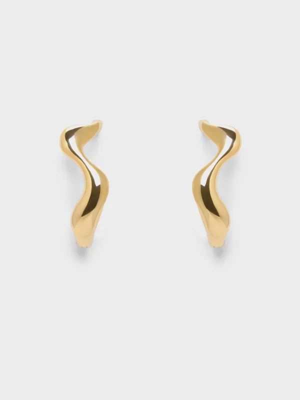 Charles & Keith - Emilia Wavy Drop Earrings sold by Charles & Keith
