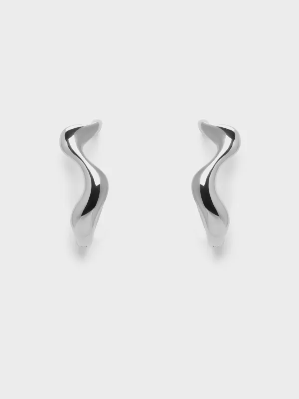 Charles & Keith - Emilia Wavy Drop Earrings sold by Charles & Keith