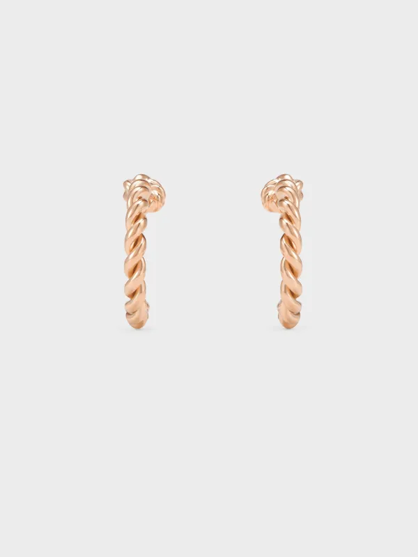 Charles & Keith - Sable Rope-Knot Hoop Earrings sold by Charles & Keith