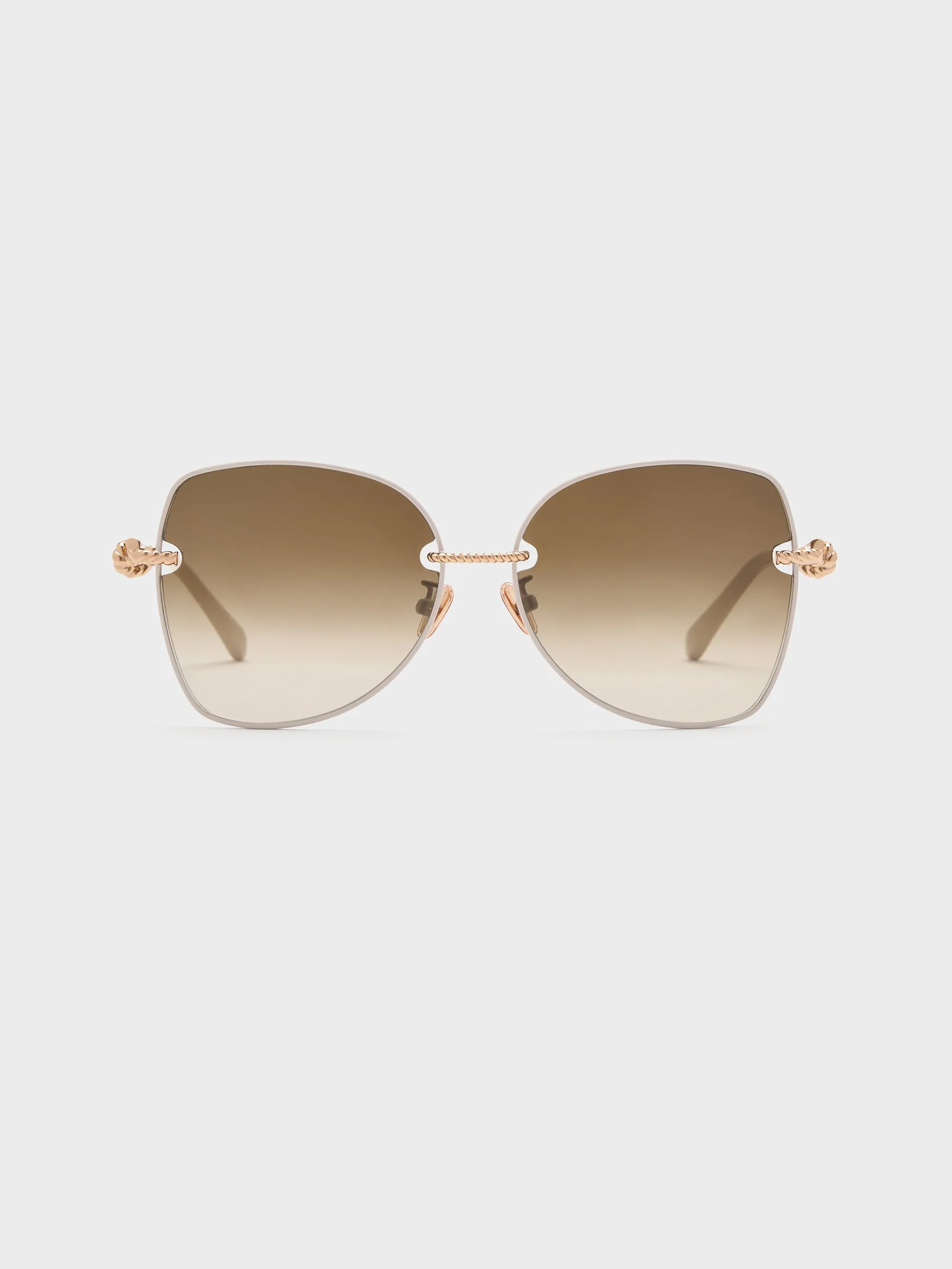 Charles & Keith - Sable Knot Butterfly Sunglasses sold by Charles & Keith