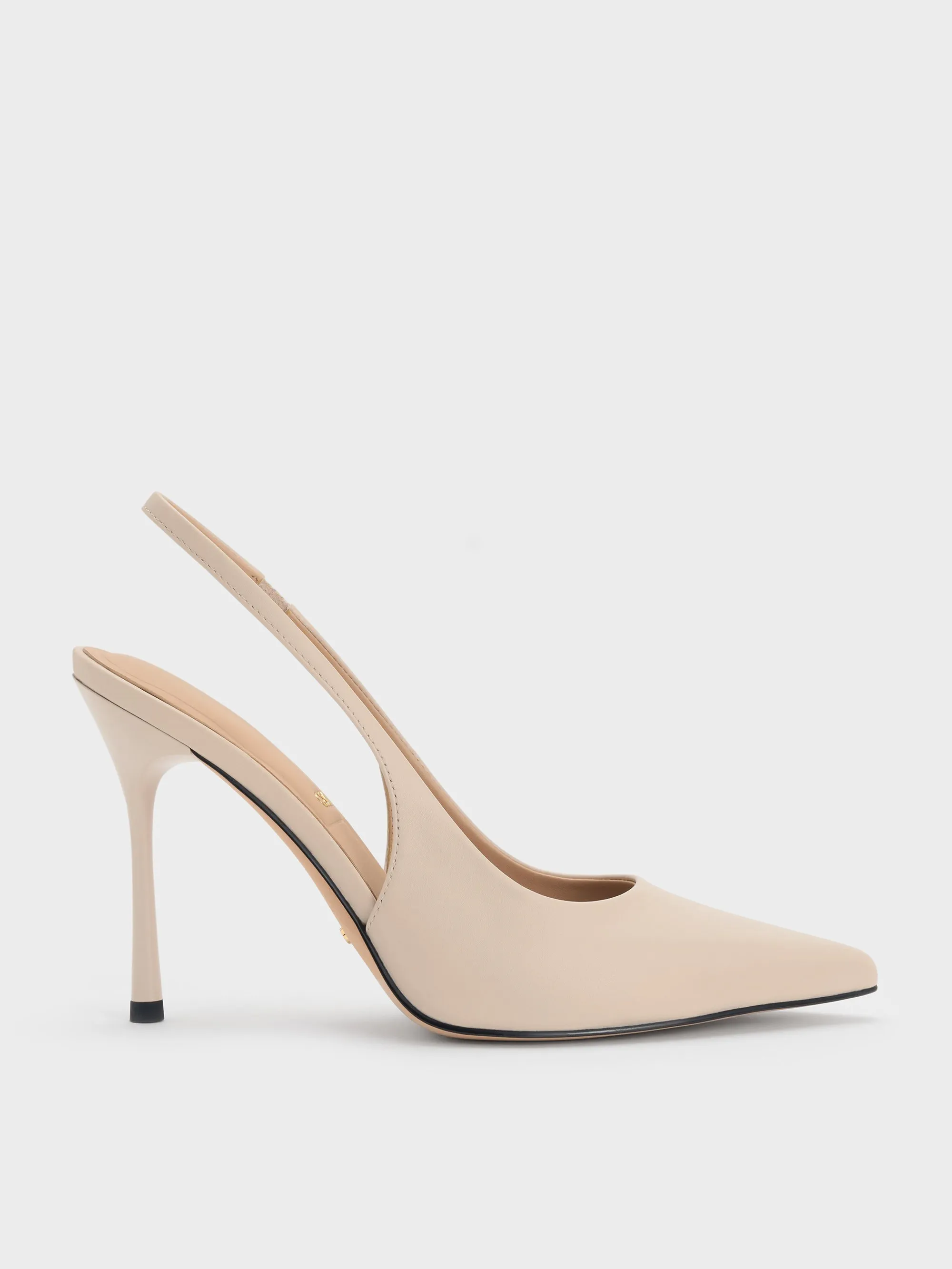 Charles & Keith - Leather Slingback Stiletto Pumps sold by Charles & Keith