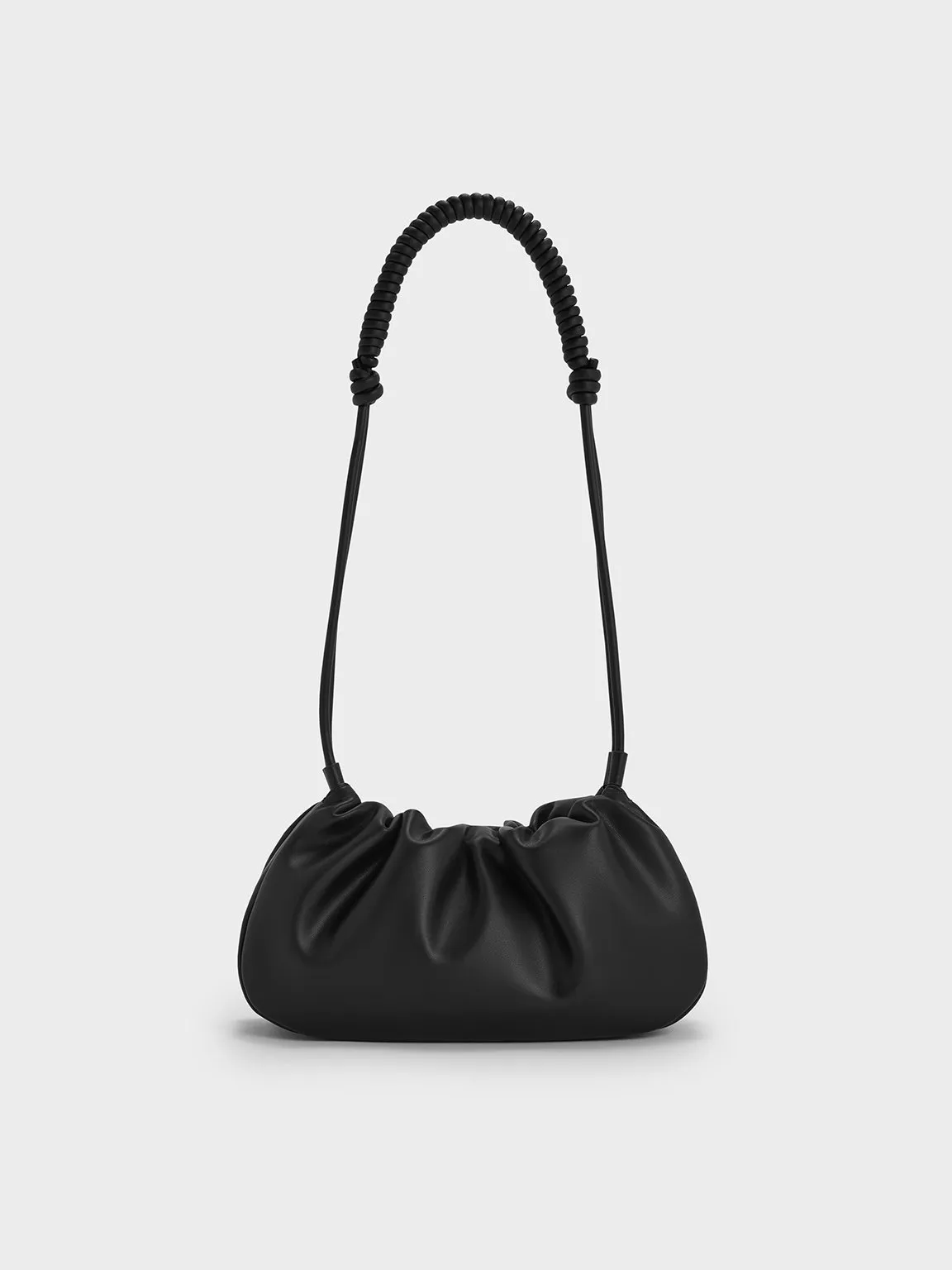 Charles & Keith - Lorelai Ruched Knotted-Strap Shoulder Bag sold by Charles & Keith