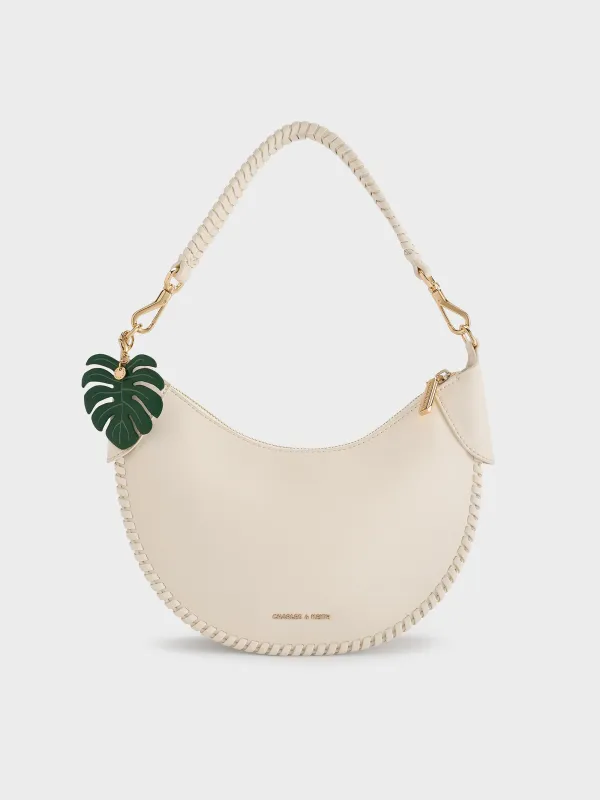 Charles & Keith - Blume Braided Curved Hobo Bag sold by Charles & Keith
