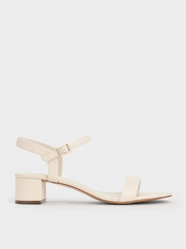 Charles & Keith - Alec Block-Heel Ankle-Strap Sandals sold by Charles & Keith