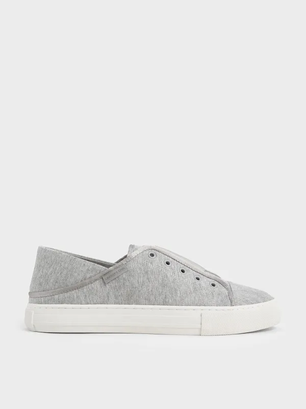 Charles & Keith - Textured Slip-On Sneakers sold by Charles & Keith
