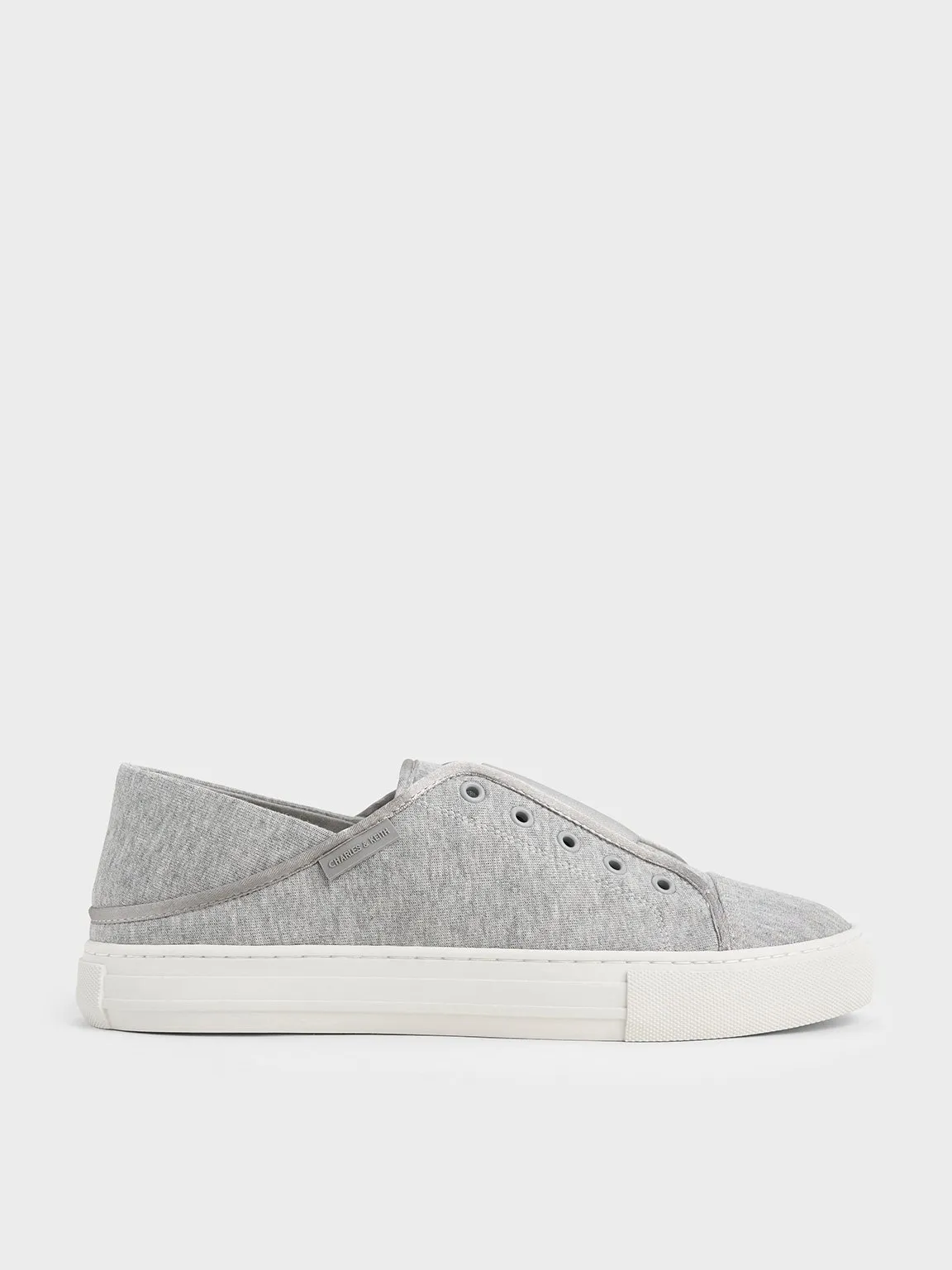 Charles & Keith - Textured Slip-On Sneakers sold by Charles & Keith