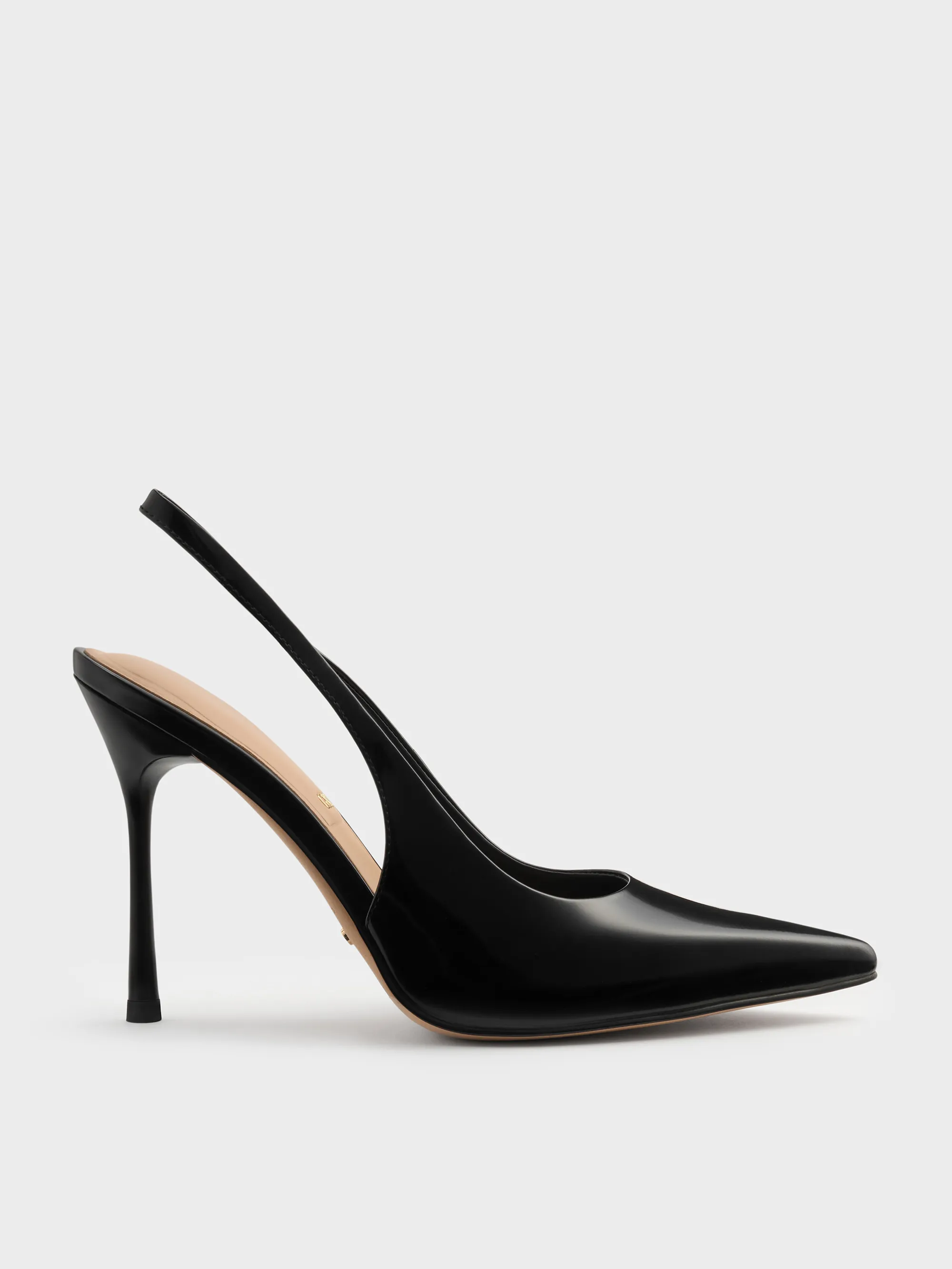 Charles & Keith - Leather Slingback Stiletto Pumps sold by Charles & Keith