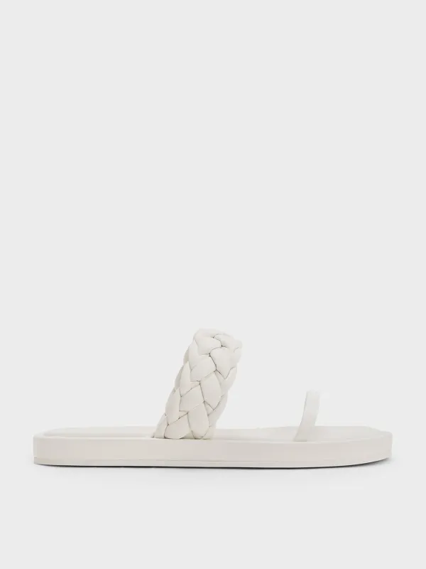 Charles & Keith - Braided-Strap Flatform Sandals sold by Charles & Keith