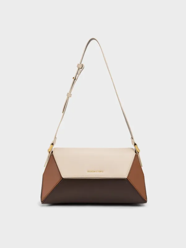 Charles & Keith - Nasrin Colourblock Geometric Shoulder Bag sold by Charles & Keith