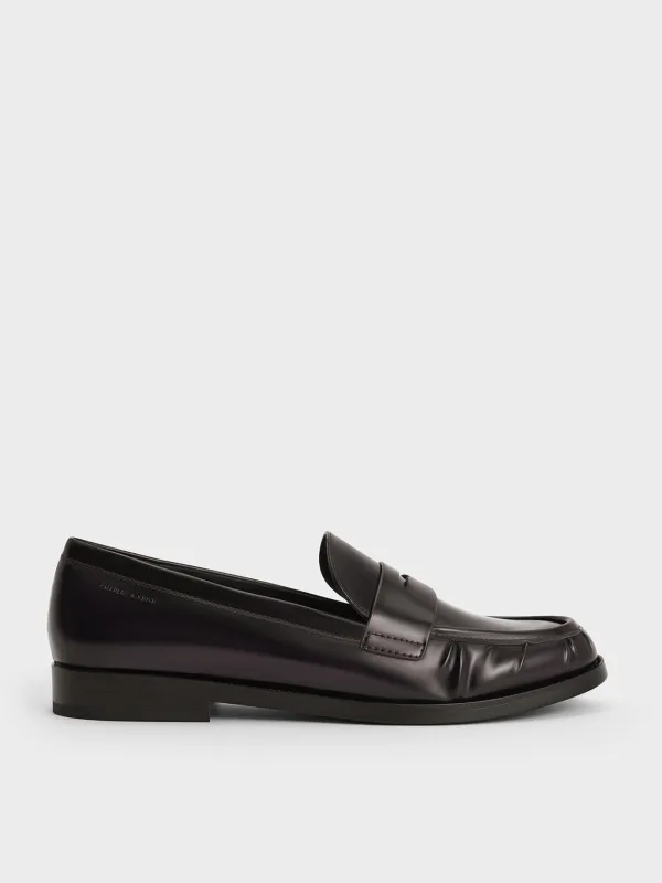 Charles & Keith - Ruched Penny Loafers sold by Charles & Keith