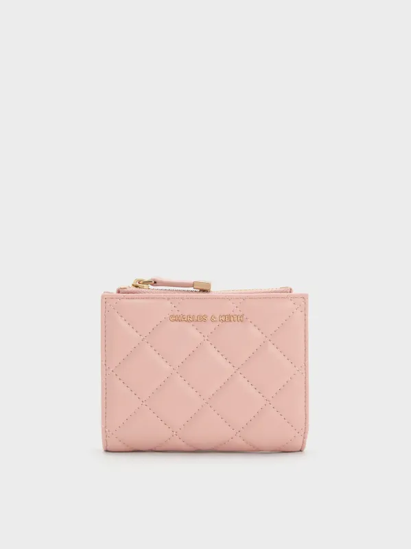 Charles & Keith - Alva Quilted Top-Zip Small Wallet sold by Charles & Keith