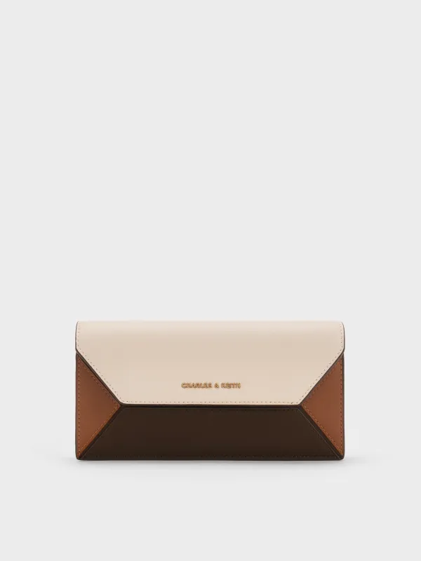 Charles & Keith - Nasrin Colourblock Geometric Long Wallet sold by Charles & Keith