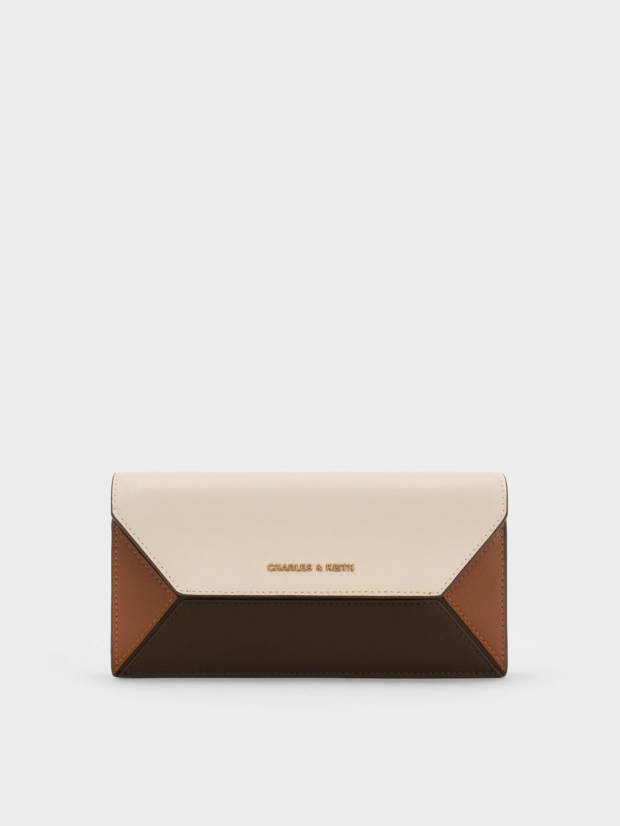Charles & Keith - Nasrin Colourblock Geometric Long Wallet sold by Charles & Keith
