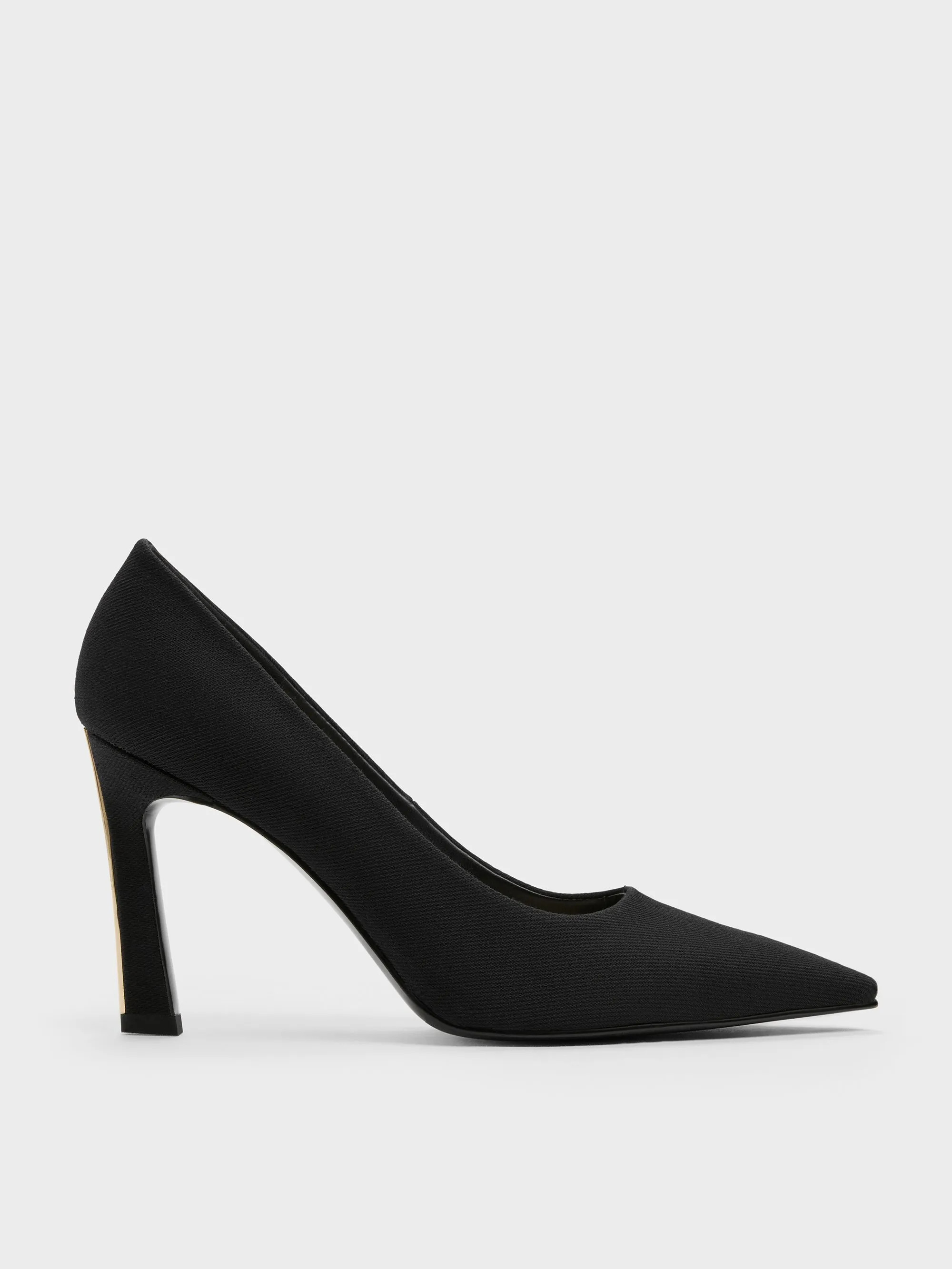Charles & Keith - Kerra Twill Pointed High Heels sold by Charles & Keith