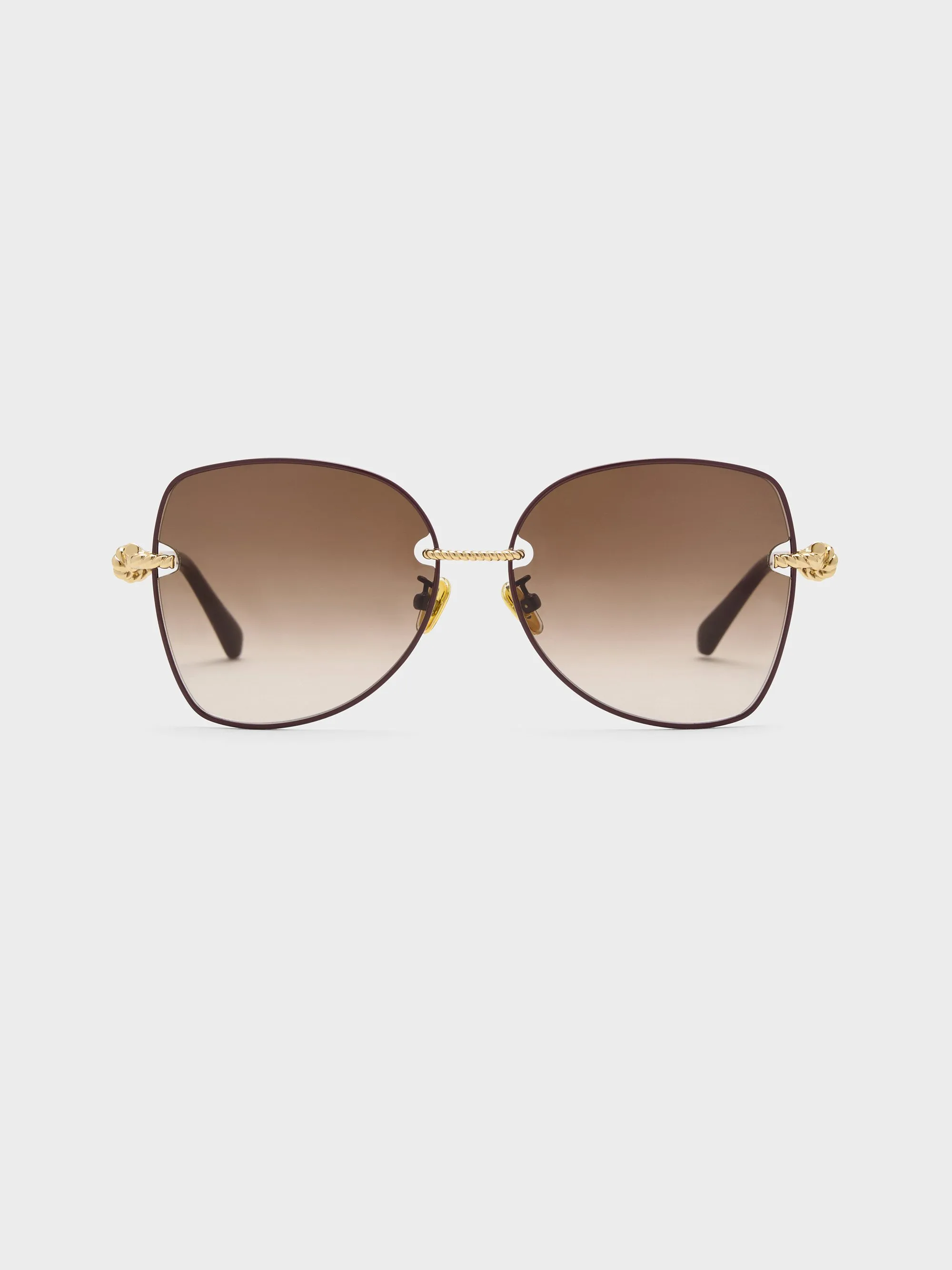 Charles & Keith - Sable Knot Butterfly Sunglasses sold by Charles & Keith