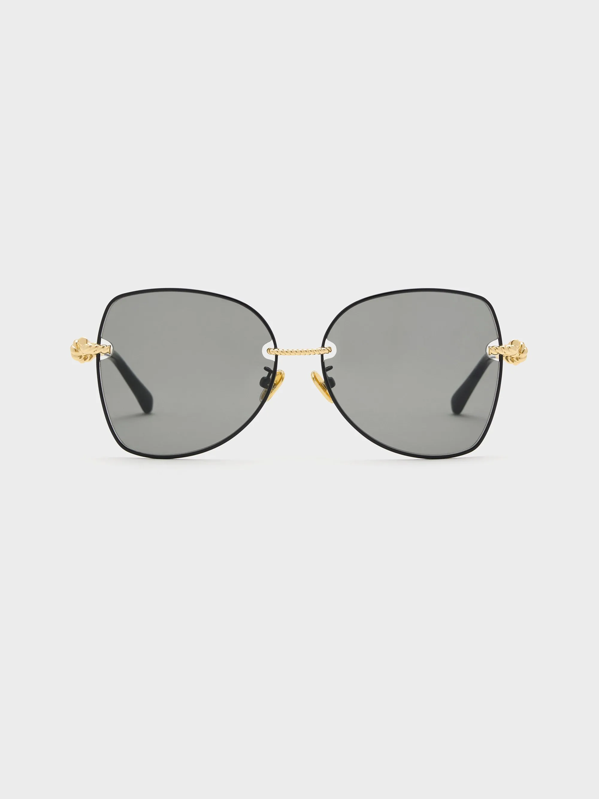 Charles & Keith - Sable Knot Butterfly Sunglasses sold by Charles & Keith