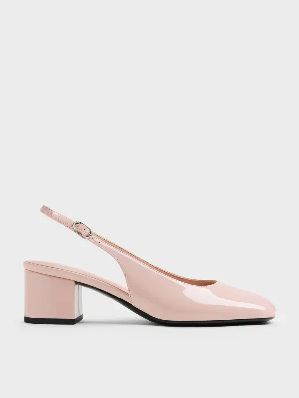 Charles & Keith - Danni Patent Slingback Pumps sold by Charles & Keith