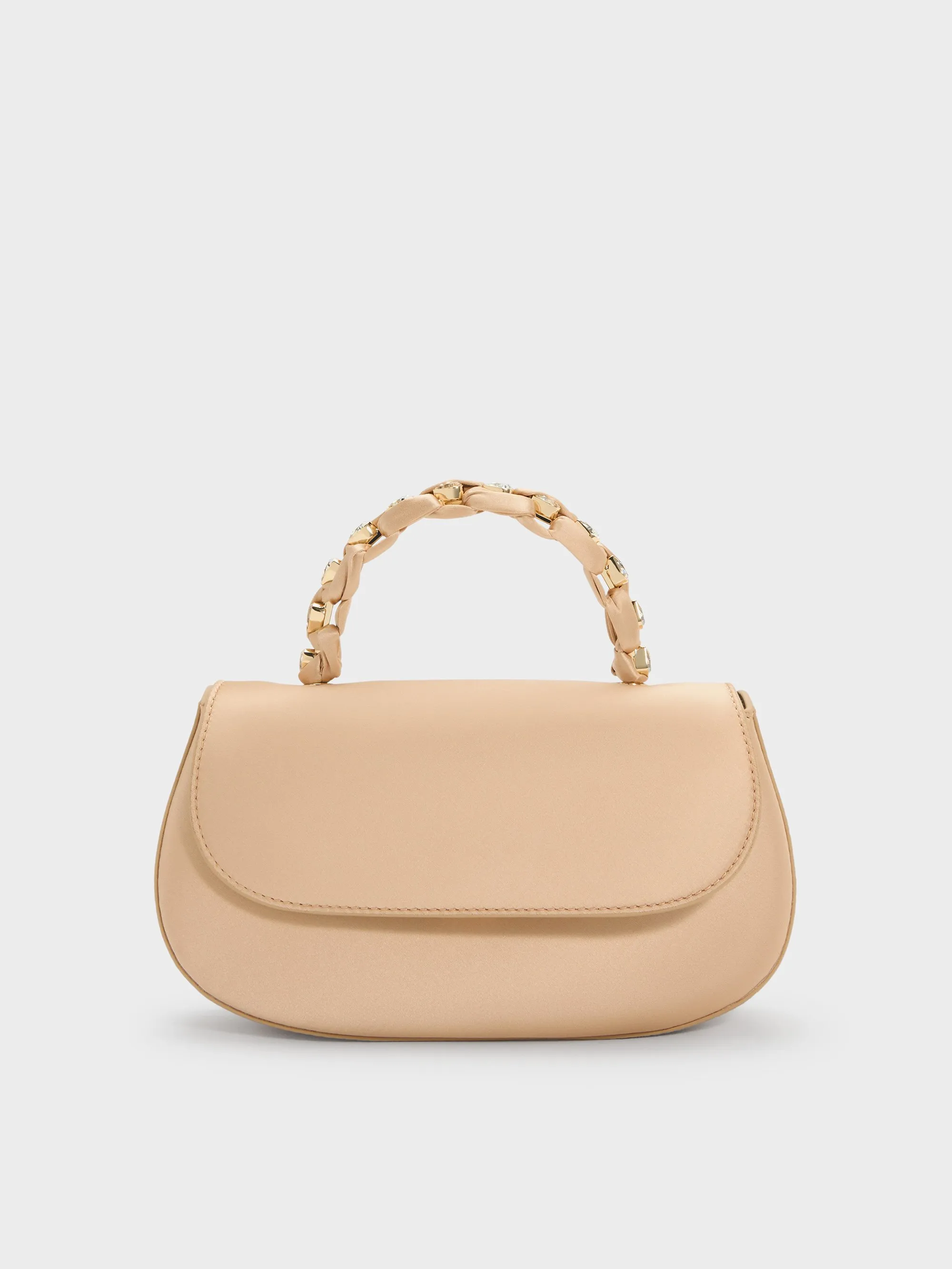 Charles & Keith - Eilian Satin Braided Top Handle Bag sold by Charles & Keith