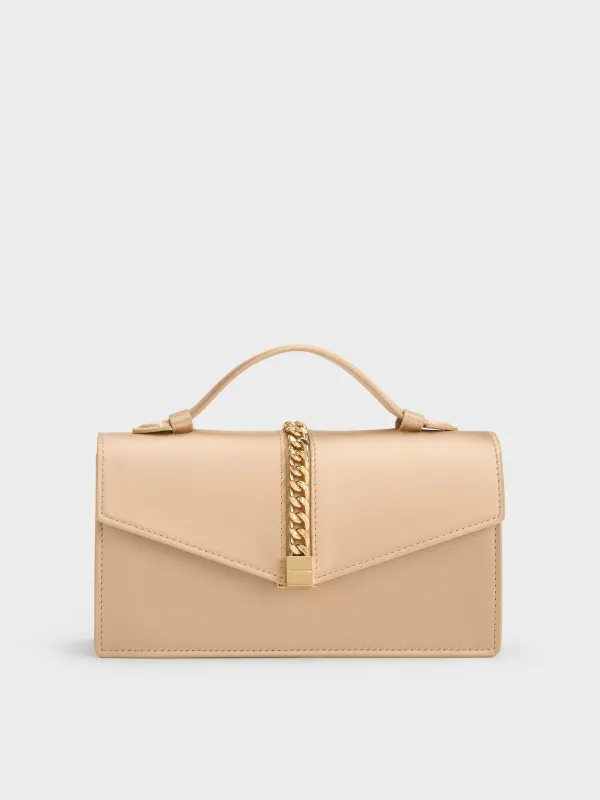 Charles & Keith - Taisia Chain Envelope Bag made by Charles & Keith