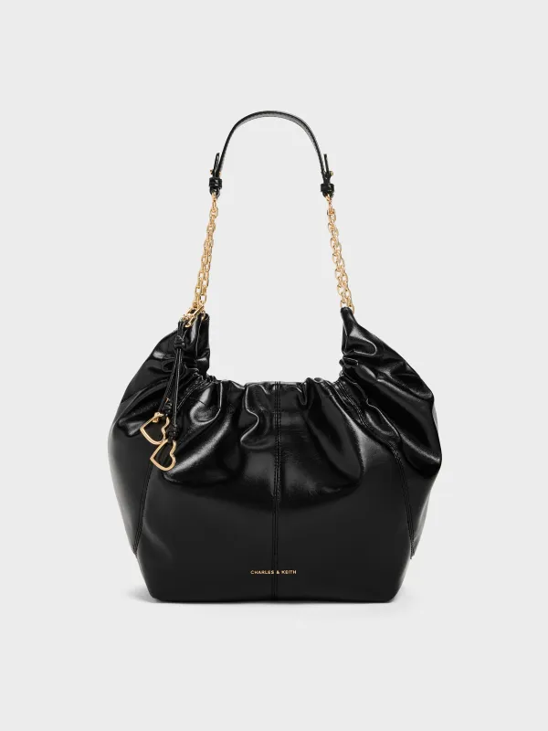 Charles & Keith - Ciara Ruched Hobo Bag made by Charles & Keith