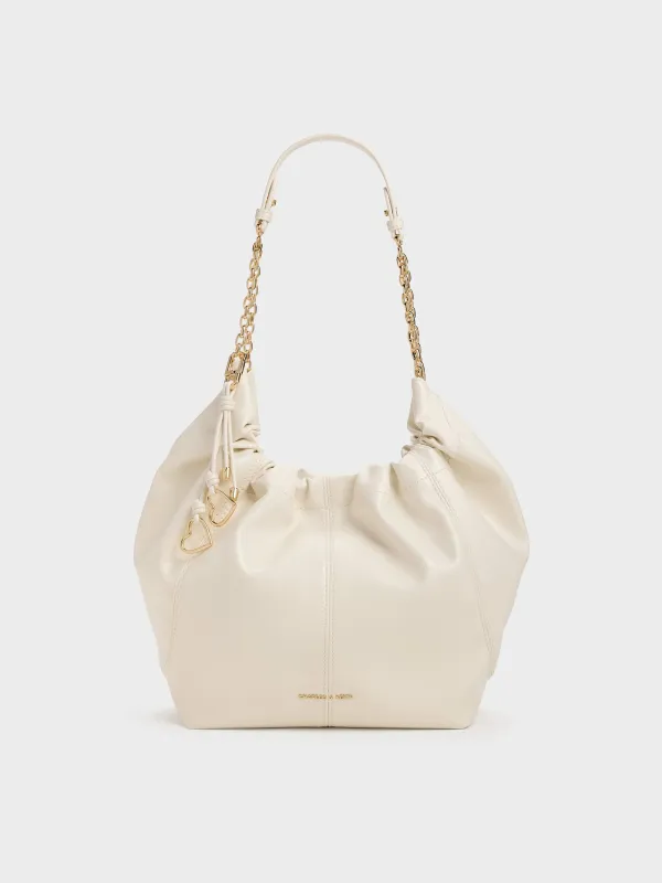 Charles & Keith - Ciara Ruched Hobo Bag sold by Charles & Keith