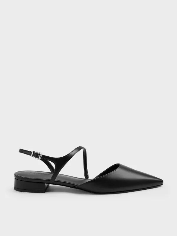 Charles & Keith - Cordelia Pointed Slingback Flats sold by Charles & Keith