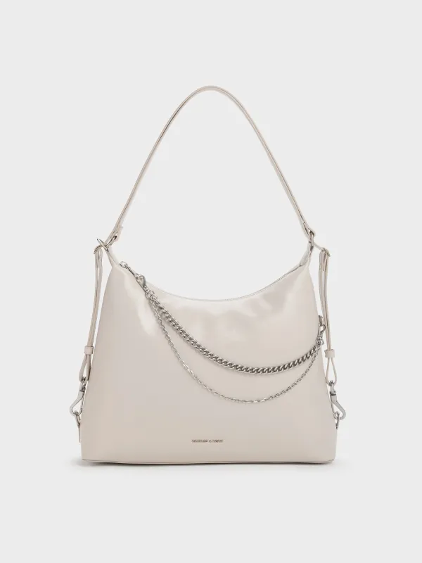 Charles & Keith - Atwood Chain Convertible Hobo Bag made by Charles & Keith