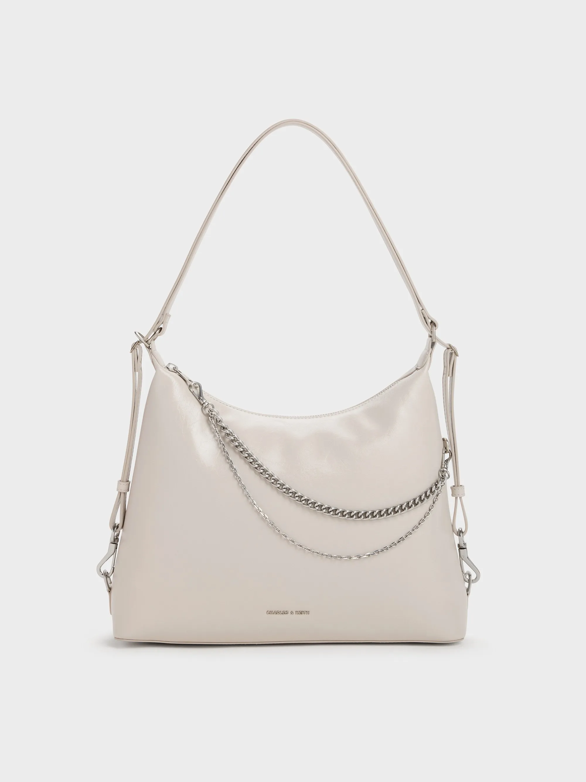 Charles & Keith - Atwood Chain Convertible Hobo Bag sold by Charles & Keith
