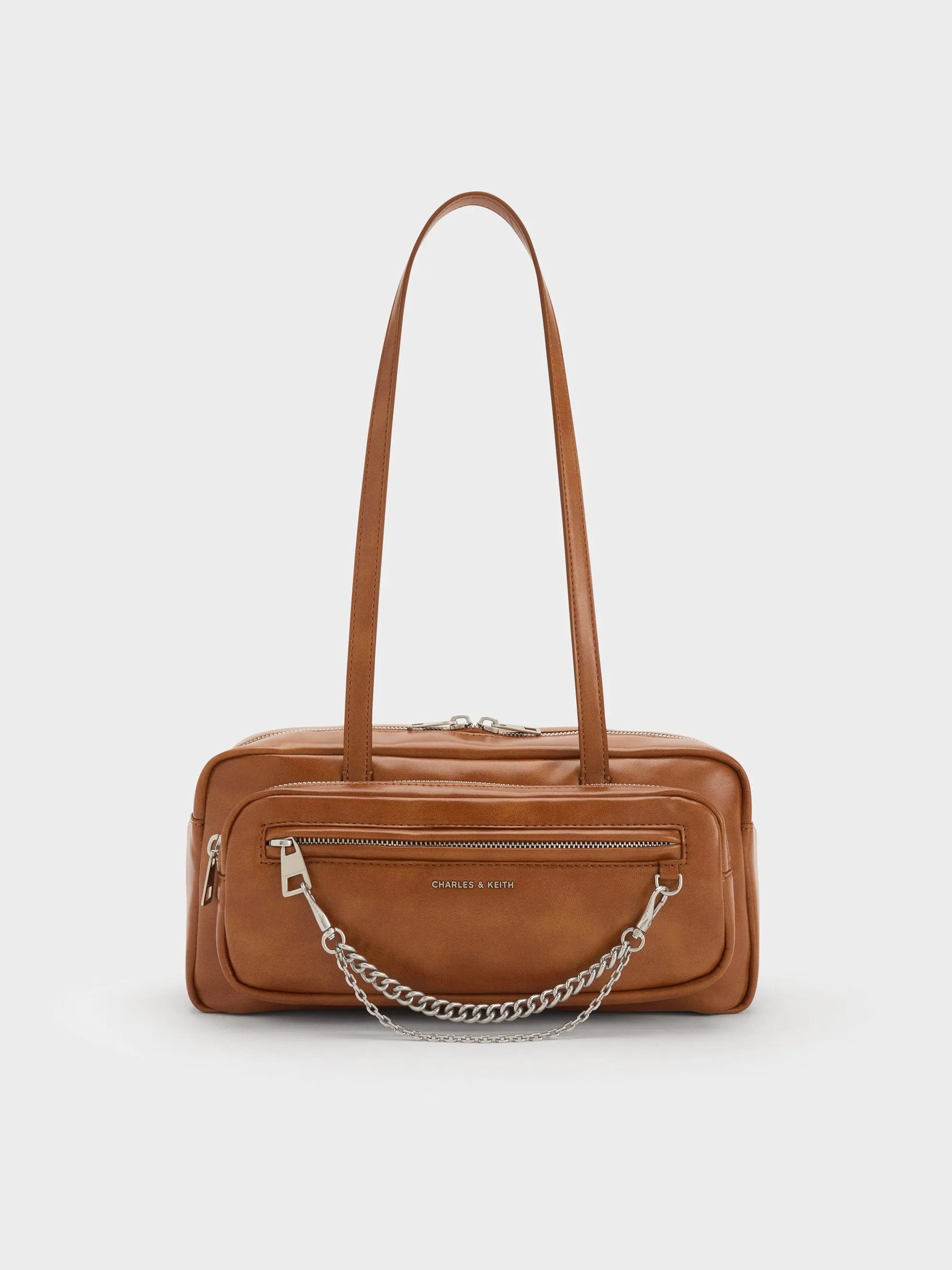 Charles & Keith - Atwood Chain Elongated Shoulder Bag sold by Charles & Keith