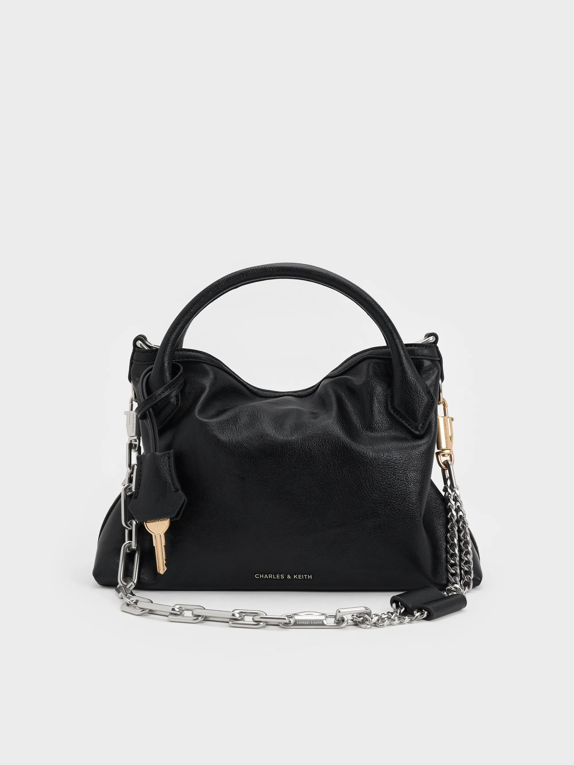 Charles & Keith - Mini Delfina Chain Tote Bag sold by Charles & Keith