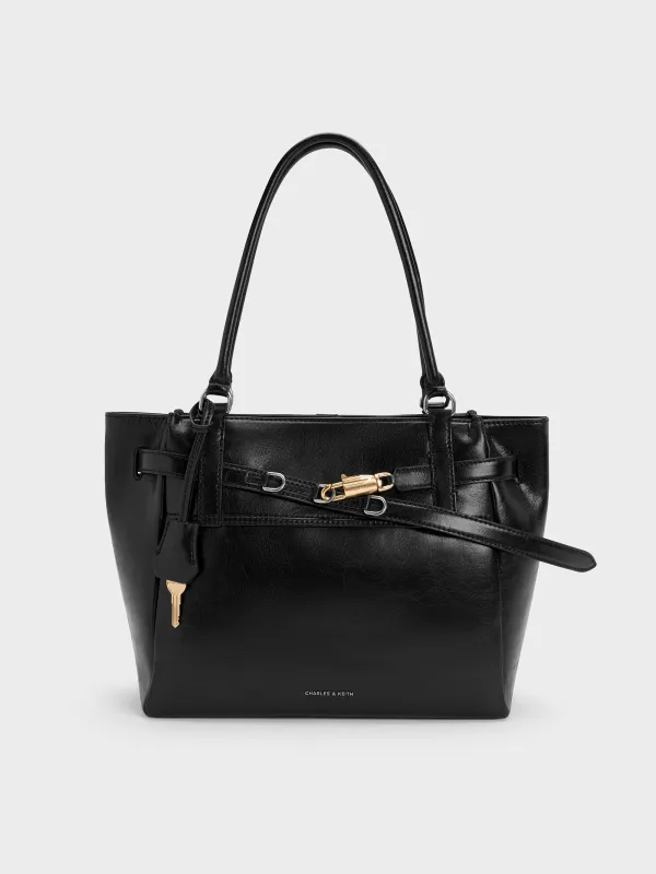 Charles & Keith - Delfina Belted Tote Bag sold by Charles & Keith