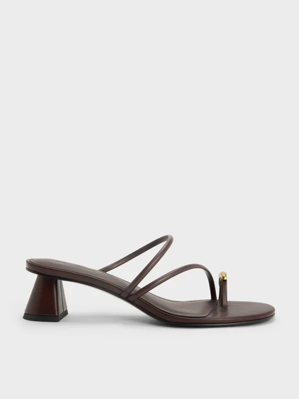 Charles & Keith - Strappy Toe-Ring Heeled Sandals sold by Charles & Keith